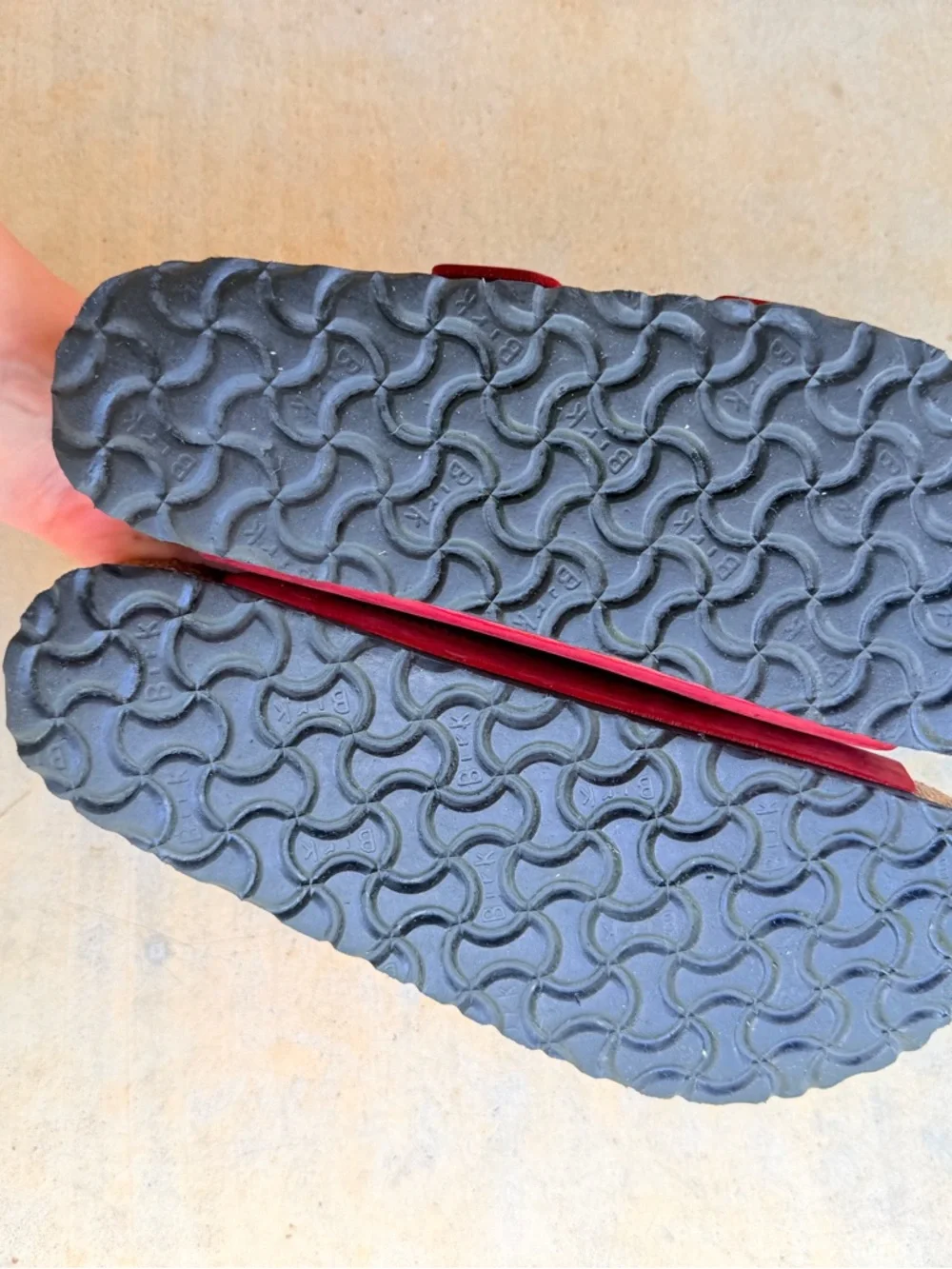 Birkenstock Fire Red 100% Leather 40 - Picture 4 of 6